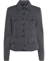 ME+EM - Cotton Twill Stripe Slim Jacket - Lyst