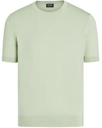 ZEGNA - Premium Cotton Knit T-shirt - Lyst