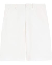 Max Mara - Cotton-Linen Sole Bermuda Shorts - Lyst