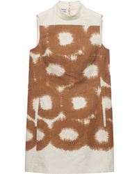 Prada - Canvas Circle Print Mini Dress - Lyst