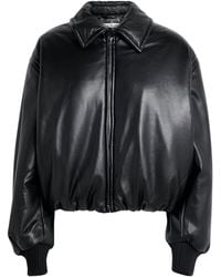 Acne Studios - Faux Leather Bomber Jacket - Lyst