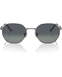 Brunello Cucinelli - Titanium Bc2003St Sunglasses - Lyst