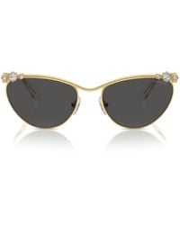 Swarovski - Metal Sk7017 Sunglasses - Lyst