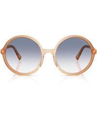 Miu Miu - Acetate Oversized Round Sunglasses - Lyst