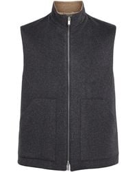 Lardini - Virgin Wool-Cashmere Gilet - Lyst