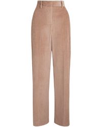Weekend by Maxmara - Corduroy Wide-Leg Trousers - Lyst