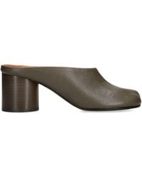 Maison Margiela - Leather Tabi Heeled Mules 60 - Lyst