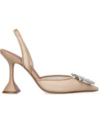 AMINA MUADDI - Mesh Begum Slingback Pumps 95 - Lyst