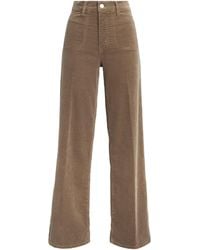 FRAME - Corduroy Le Slim Palazzo Wide-Leg Jeans - Lyst