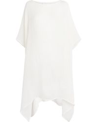 Eskandar - Linen-Blend Boat-Neck Kaftan - Lyst