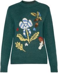 Weekend by Maxmara - Alpaca-Wool-Blend Floral Sweater - Lyst