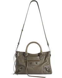 Balenciaga - Small Lambskin Le City Top-Handle Bag - Lyst