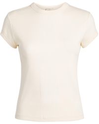ME+EM - Stretch-Cotton Rib T-Shirt - Lyst