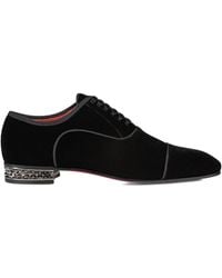 Christian Louboutin - Velvet Greggyrocks Oxford Shoes - Lyst