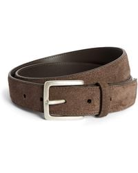 Canali - Suede Belt - Lyst