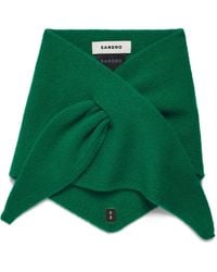Sandro - Wool-Cashmere Tie Bandana - Lyst