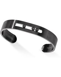 Messika - Move Titanium And Diamond Bangle - Lyst