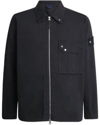 Stone Island - Denim Zip-Up Overshirt - Lyst