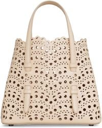 Alaïa - Leather Mina 20 Top-Handle Bag - Lyst