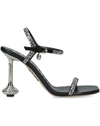Loewe - Suede Embellished Toy Heeled Sandals 90 - Lyst