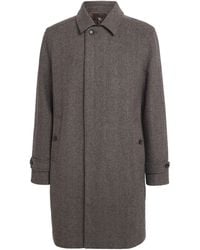 PAIGE - Wool-Blend Herringbone Brunetti Overcoat - Lyst