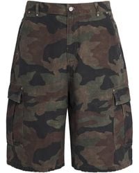 Represent - Camouflage Cargo Shorts - Lyst