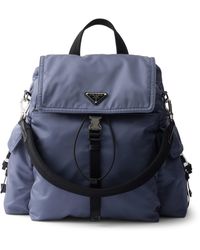 Prada - Large Re-Nylon-Leather Explore Backpack - Lyst
