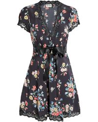RIXO London - Lace Floral Corina Mini Dress - Lyst