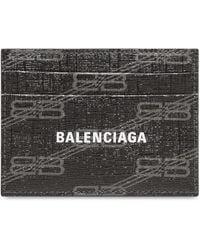 Balenciaga - Bb Logo Print Card Holder - Lyst