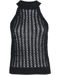 Eleventy - Cotton-Linen Sequin Sleeveless Sweater - Lyst