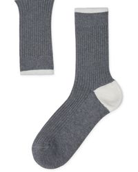 Brunello Cucinelli - Cotton Ribbed Socks - Lyst