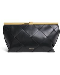 Anine Bing - Leather Braided Anine Clutch Bag - Lyst