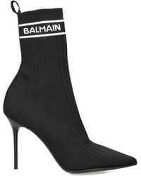 Balmain - Skye Sock Boots 95 - Lyst