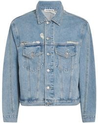 Cole Buxton - Distressed Denim Jacket - Lyst