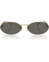 Gucci - Metal Round Sunglasses - Lyst