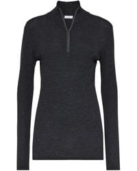 Brunello Cucinelli - Virgin Wool-Cashmere Rib-Knit Sweater - Lyst