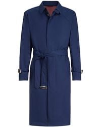 Brunello Cucinelli - Wool Fresco Trench Coat - Lyst
