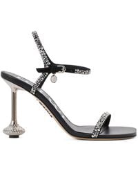Loewe - Suede Embellished Toy Heeled Sandals 90 - Lyst