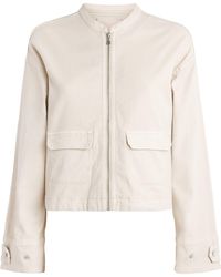 PAIGE - Stretch-Cotton Kiran Bomber Jacket - Lyst