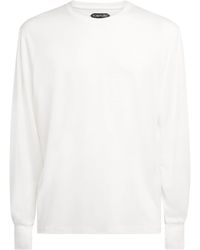 Tom Ford - Lyocell-Cotton Long-Sleeve T-Shirt - Lyst