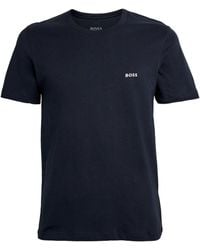 BOSS - Logo-Embroidered T-Shirt - Lyst