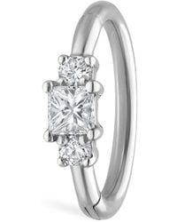 Maria Tash - Diamond Princess Single Hoop Earring - Lyst