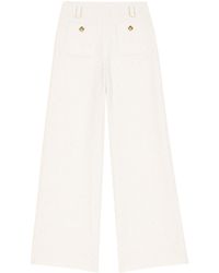 Maje - Tweed Wide-Leg Trousers - Lyst