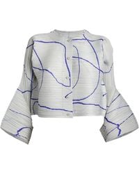 Pleats Please Issey Miyake - Printed Pause Jacket - Lyst