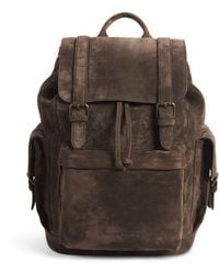Officine Creative - Suede Bostonian Backpack - Lyst