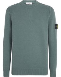 Stone Island - Virgin Wool-Blend Compass Sweater - Lyst