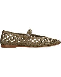 Le Monde Beryl - Leather Woven Ballet Flats - Lyst