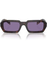 Prada - Acetate Rectangular Sunglasses - Lyst