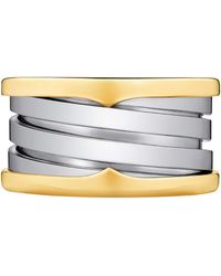 BVLGARI - And Stainless Steel B.Zero1 Four-Band Ring - Lyst