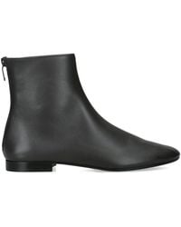 TOTEME - Leather Contour Ankle Boots - Lyst